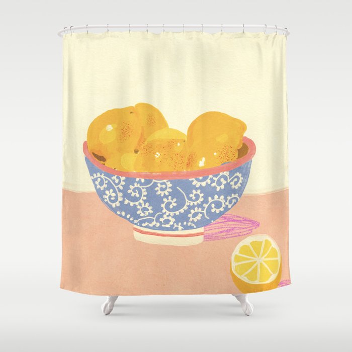 Lemons Shower Curtain