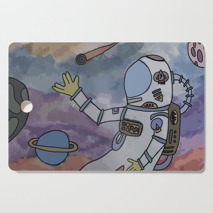 Peace Out, Astronaut! Cutting Board