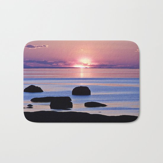 Saint-Lawrence River Sunset Bath Mat