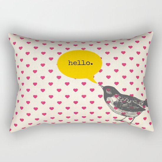 Hello Rectangular Pillow