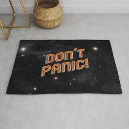 Don't Panic Rug | Sci-Fi, Funny, Movies & TV, Typography 