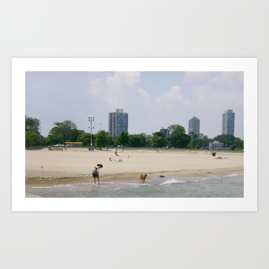 Dive Right In The Water! Art Print