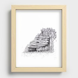 Traces of Time - Pen and Ink Drawing Recessed Framed Print