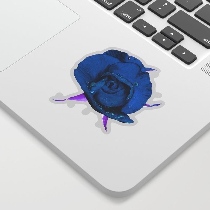 Deep blue rose Sticker