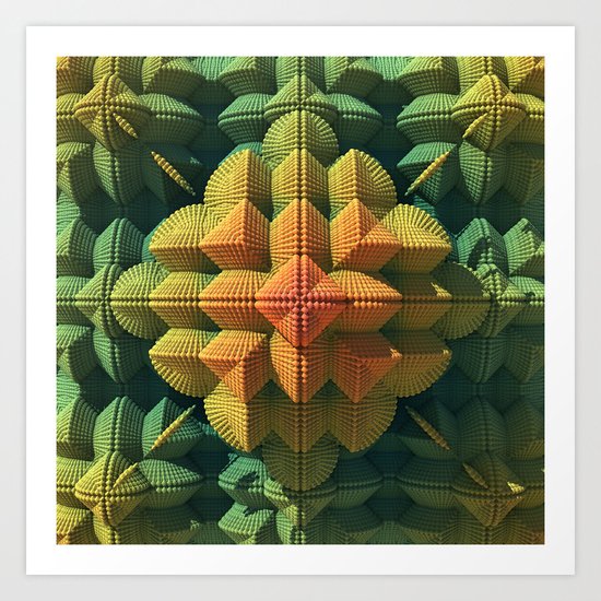 Pyramid Flower Art Print