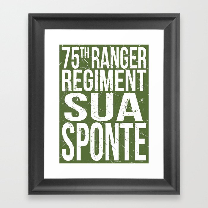 Sua Sponte Framed Art Print by warwords Society6