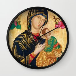 Our Mother of Perpetual Help Virgin Mary Wall Clock