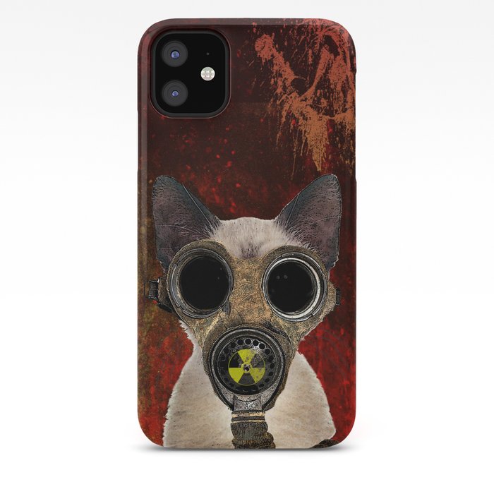 Fallout Kitty Cat In Gasmask Iphone Case By Collageorama Society6