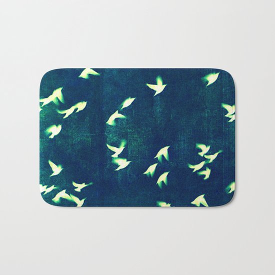 Retro Birds Bath Mat
