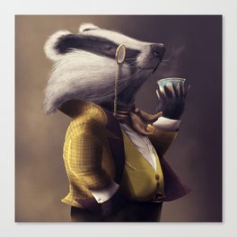 Country Club Collection #1 : Badger - Square Canvas Print