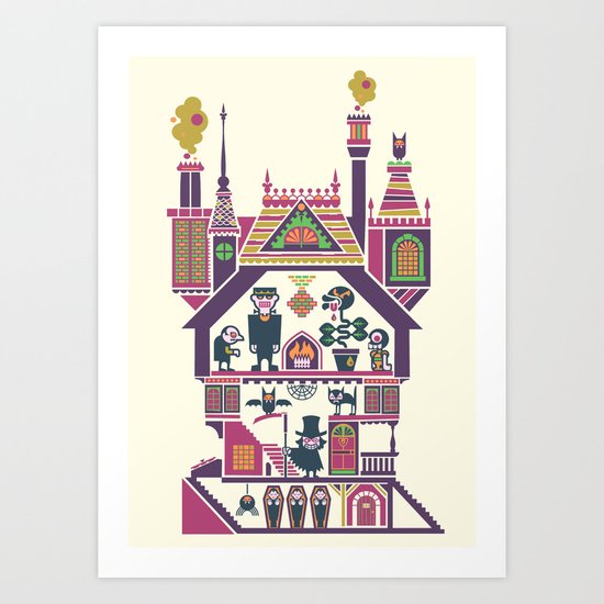 House Of Freaks Art Print