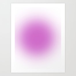 simple gradient / pink Art Print