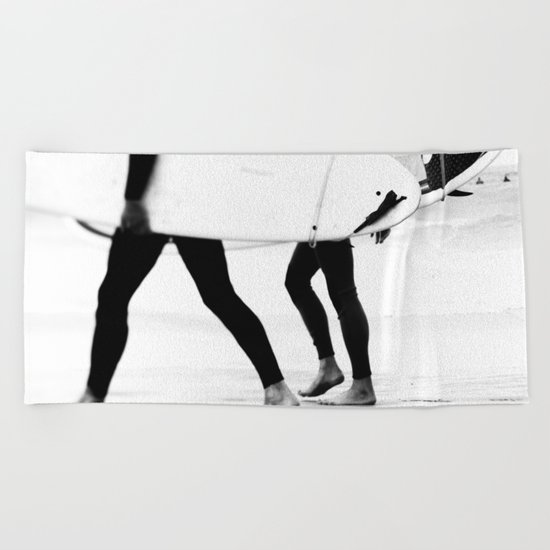 catch a wave Beach Towel