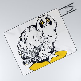 Fluffy Owlet Picnic Blanket