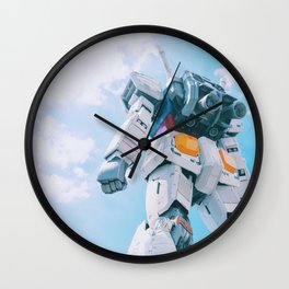 Gundam Sky Photoshot Wall Clock