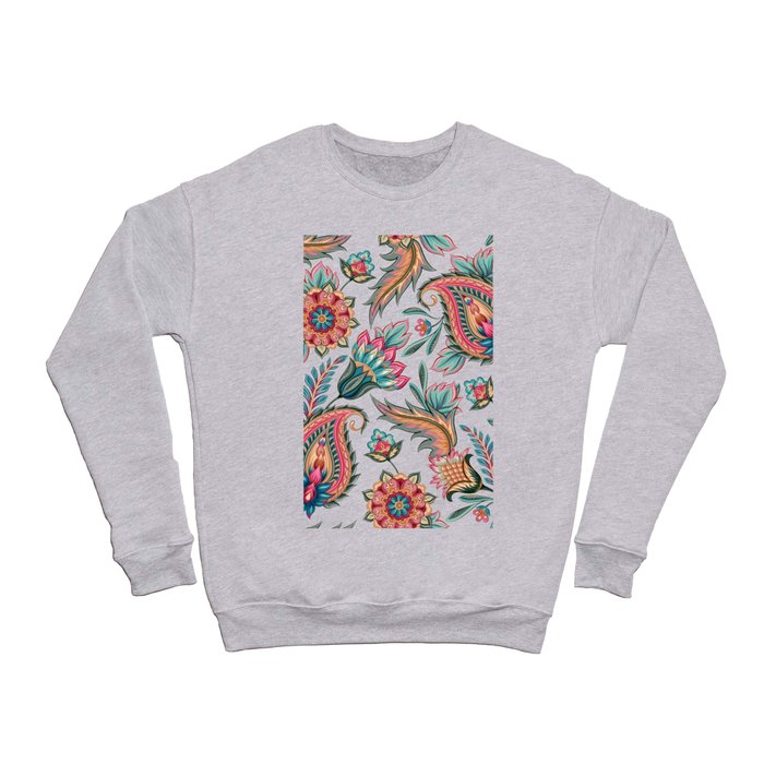 Paisley floral seamless pattern Crewneck Sweatshirt