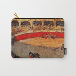 Pablo Picasso - La Corrida - Plaza de Toros Pamplona, Spain matador and bull landscape painting  Carry-All Pouch