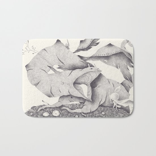 sur la plaine Bath Mat