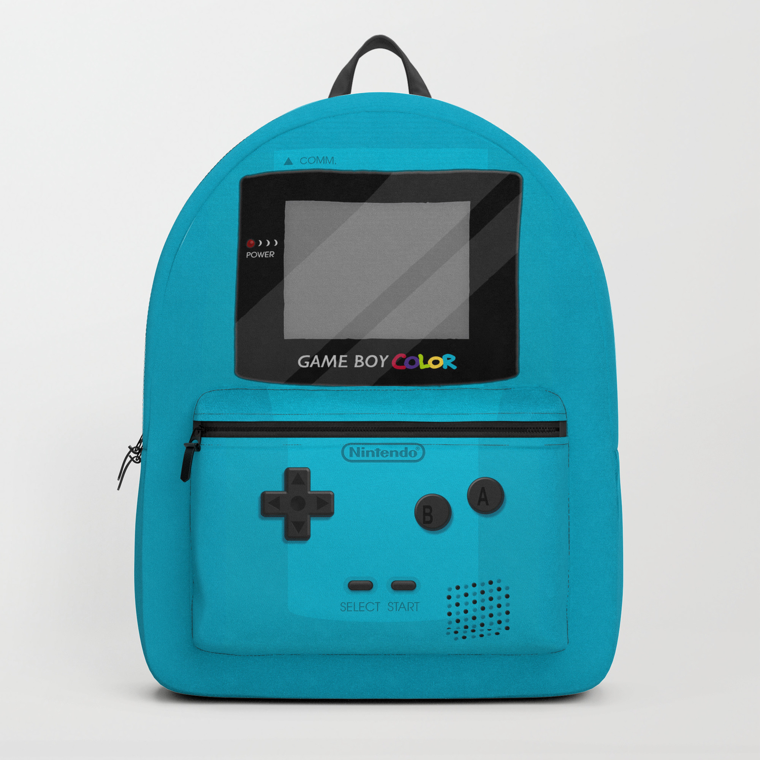 Gameboy Color Teal Backpack By Katymakesthings Society6