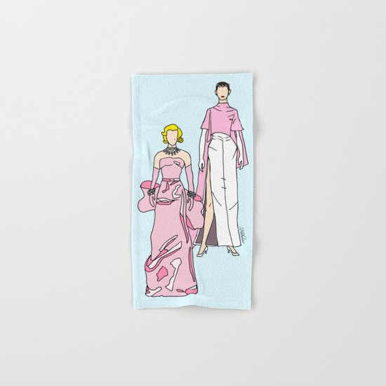 Pretty in PINK it like Audrey and Marilyn Hand & Bath Towel