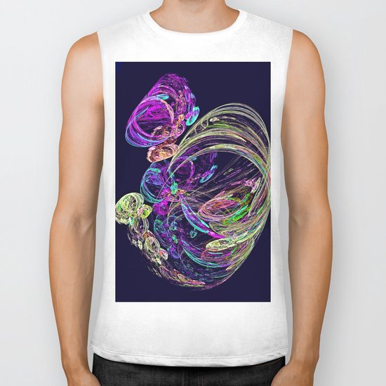 Rotating Circles Biker Tank