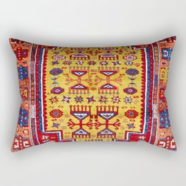 Sivas East Anatolian Kurdish Niche Rug Print Rectangular Pillow