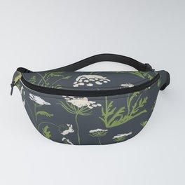 Queen Anne's Lace, Navy Fanny Pack