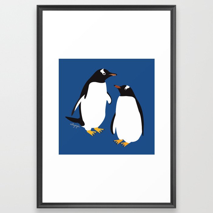 Gentoo penguin Framed Art Print