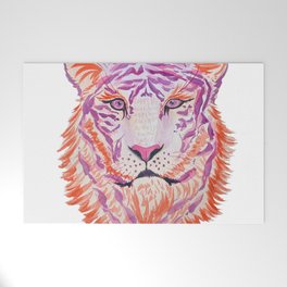 Colorful Tiger Welcome Mat
