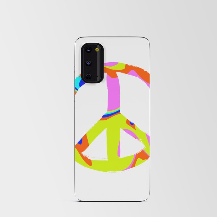 Psychedelic Funky Peace Symbol Android Card Case