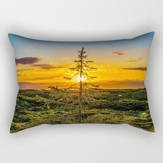 Vibrant Sunset Rectangular Pillow