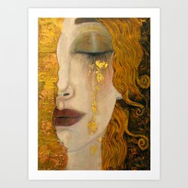 Gustav Klimt - Golden Tears ,No.1, Art Print