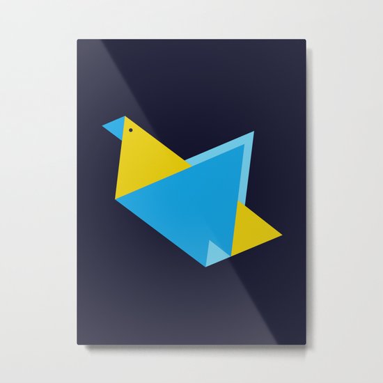Triangle Bird Metal Print