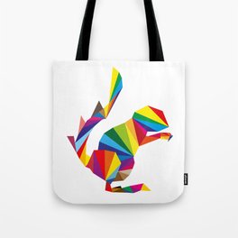 rainbow squirrel Tote Bag