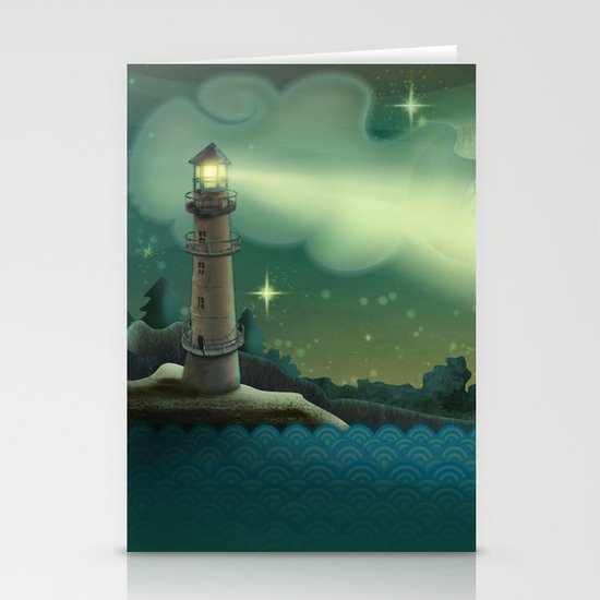 Sea landscape Stationery Cards