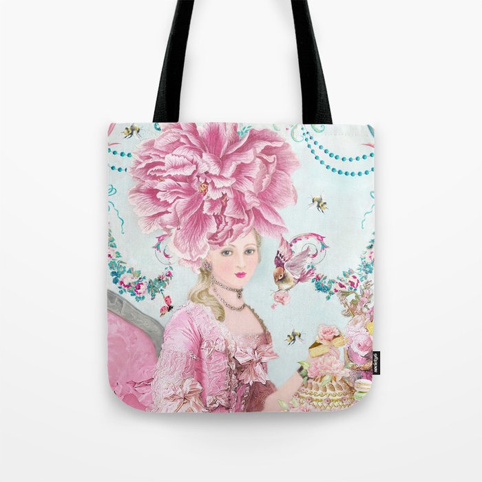 Marie Antoinette Wallflower Tote Bag