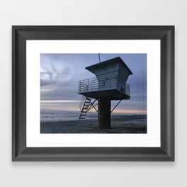 San Elijo State Beach - Support my small business Framed Art Print