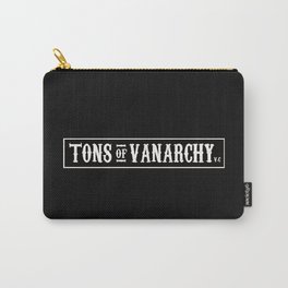 Tons of vanarchy vc(black gear) Carry-All Pouch | Digital, Tonsofvanarchy, Van, Vanclub, Black and White, Graphicdesign, Vanarchy, Vans 