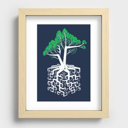 Cube Root Recessed Framed Print