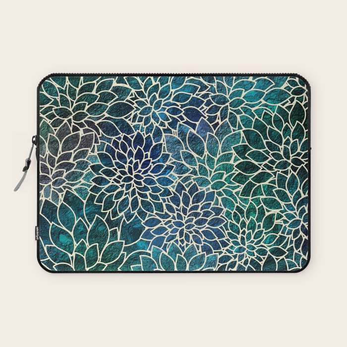 Floral Abstract 4 Laptop Sleeve by Klara Acel Society6