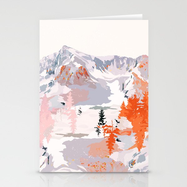 fire and ice Stationery Cards