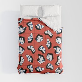 Graves red Duvet Cover