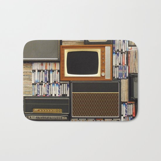 techno vintage Bath Mat
