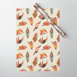 Sloth Swimmer Wrapping Paper