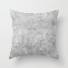 Soft Gray Clouds Texture Throw Pillow