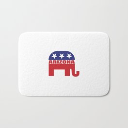Arizona Republican Elephant Bath Mat | Digital, People, Illustration, Political 