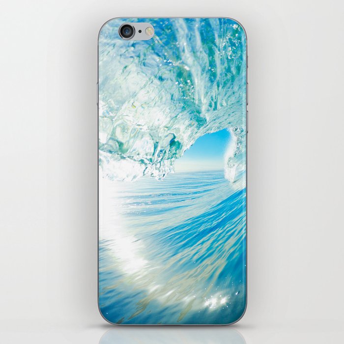 Clear Blue Wave, Surfing Heaven  iPhone Skin