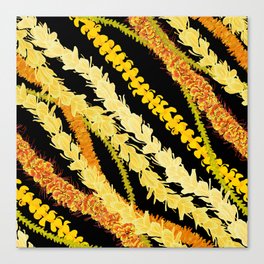 LEI VARIETY ON BLACK Canvas Print