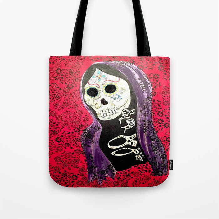 Sugar skull tote 2025 bag