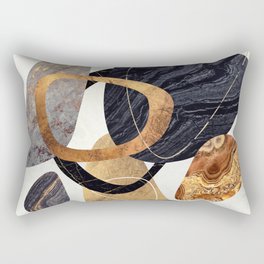 Abstract Pebbles III Rectangular Pillow